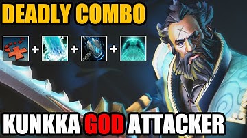 Deadly Combo With First Item Meteor Hammer By Kunkka God Attacker - Dota 2
