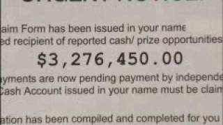 SWEEPSTAKES SCAM