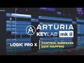 Arturia Keylab mkII - Logic Pro X Control Surfaces - DAW Mapping Tutorial