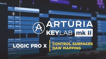 Arturia Keylab mkII - Logic Pro X Control Surfaces - DAW Mapping Tutorial