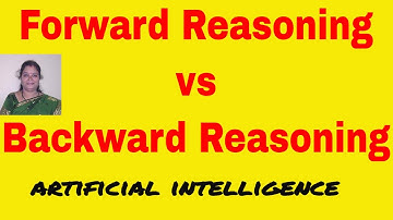 Forward vs Backward Reasoning || Knowledge Representation || Artificial Intelligence