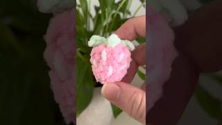 Crochet strawberry plush tutorial #crochettutorial