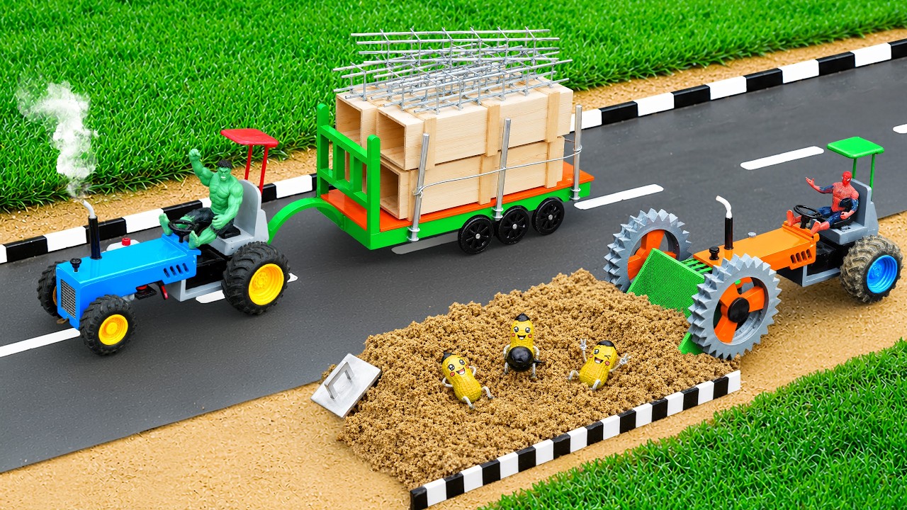 Amazing DIY Mini Tractor Build | Mini Construction Science Project ...