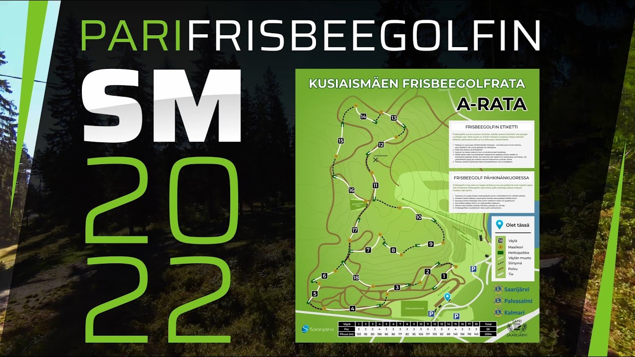 Parifrisbeegolf SM 2022 Kusiaismäki Saarijärvi
