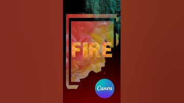 Learn cool designs in Canva | Canva Tips and Hacks | Fire Art Design #autodraw #canvastips #canva