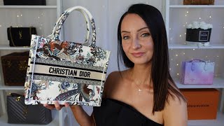 NEW DIOR SMALL BOOK TOTE BAG REVIEW 🔥 What Fits inside, Outfit Styling, Price