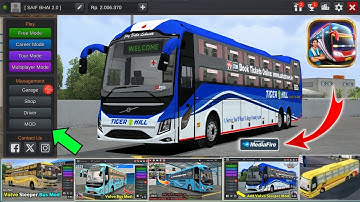 How To Add Indian Volvo 9600 Sleeper Bus Mod Kaise Add Hoga | Bus Simulator Indonesia 😱
