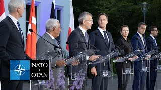 NATO Secretary General with Allied leaders in the Hague 🇳🇱 Netherlands, 14 JUN 2022