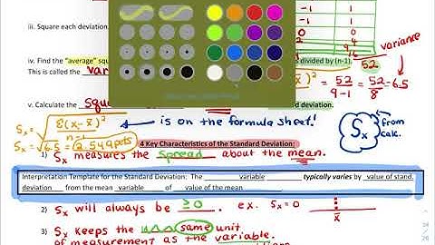 AP Stats (1.3 Video I) (Analyzing Quantitative Data with Numbers )