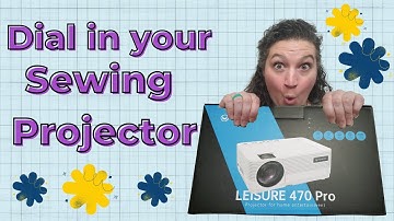How I set up a projector to cut pdf sewing patterns