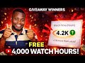 Get 4,000 Watch hours in 7 to 21 Days for FREE with Me ...