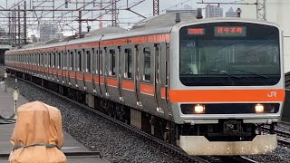 E231系0番台(ｹﾖMU41編成・前照灯未更新ハロゲンライト)武蔵野線府中本町行き 西浦和駅2番線到着停車シーン(1282E) 2026.6/3