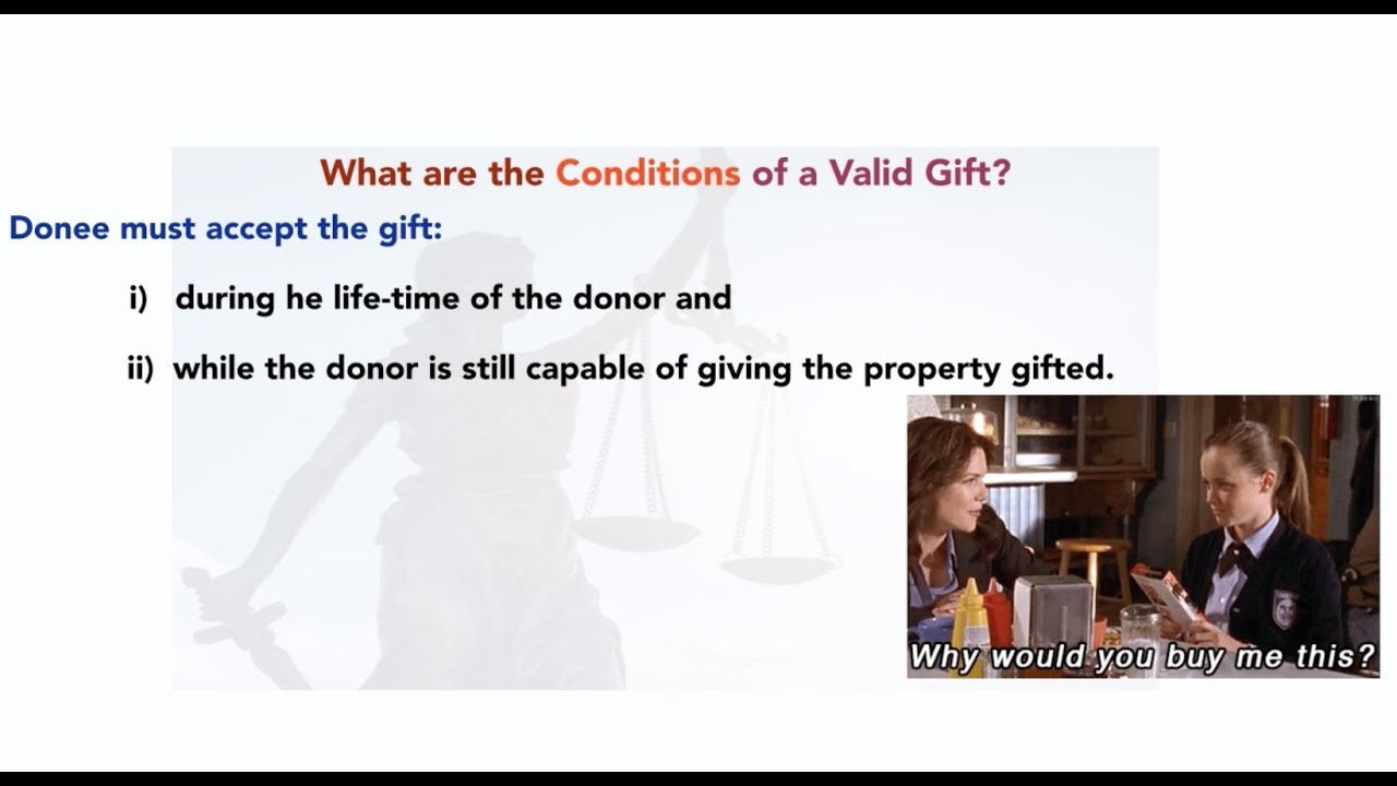 The Simplest Explanation of Gift Property Law (For All Judiciary