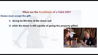 The Simplest Explanation of Gift - Property Law (For All Judiciary Exams)