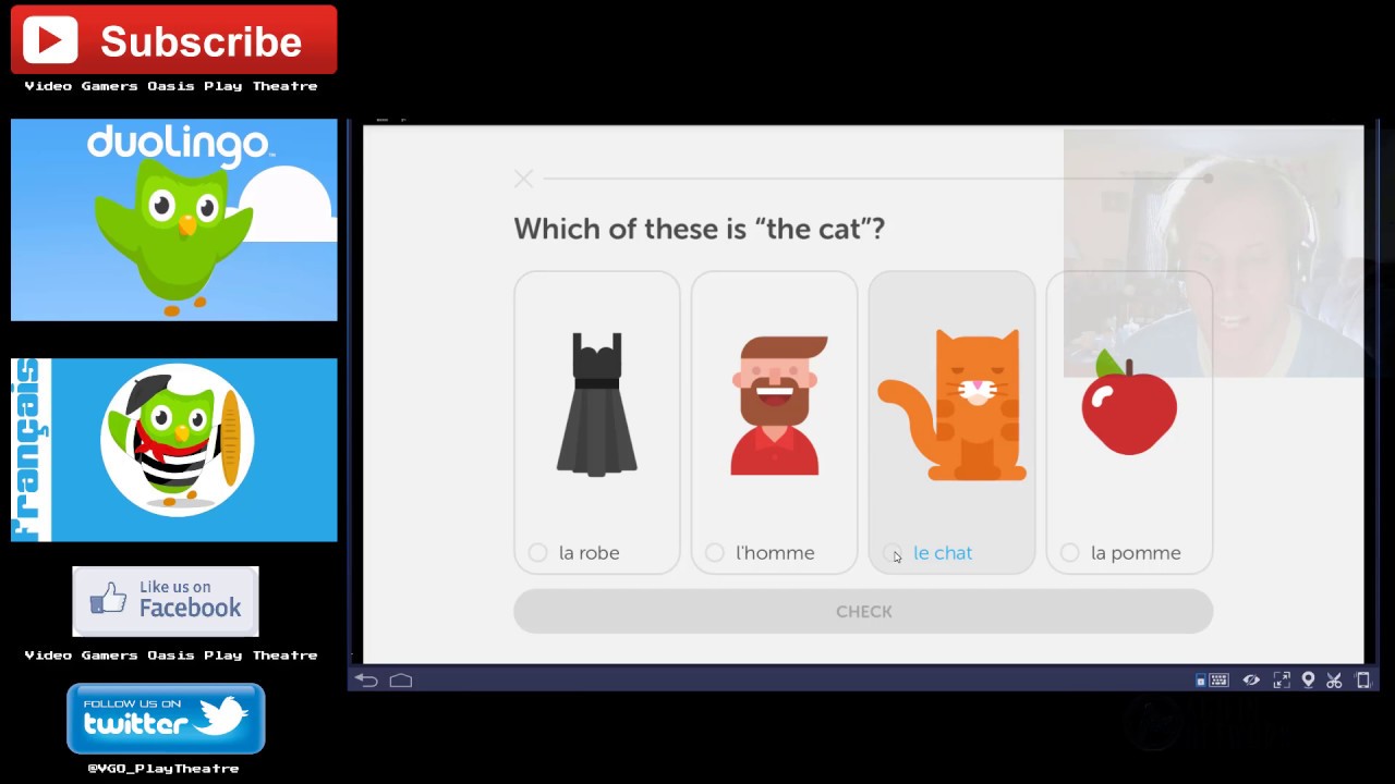 Let's Play Duolingo French Basics 1 20180318 YouTube