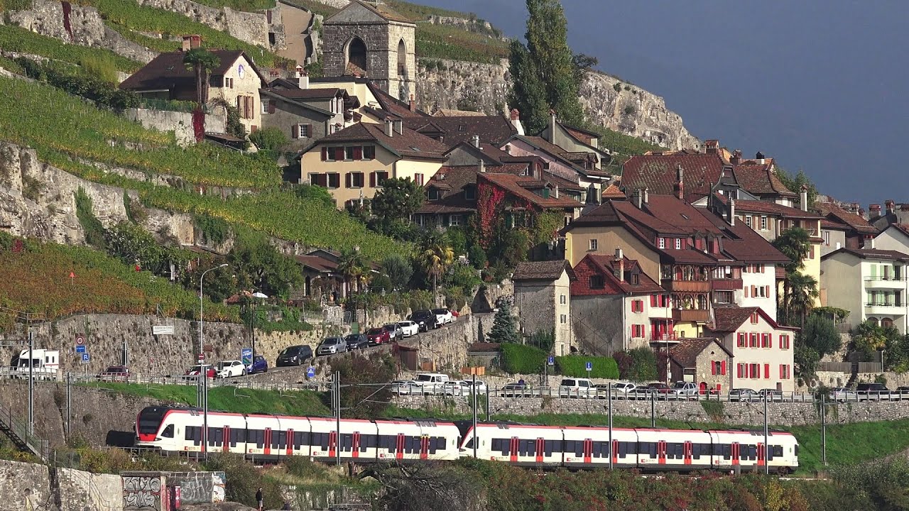 SBB CFF FFS | En train à travers Lavaux, circulations ferroviaires à travers un site Suisse unique
