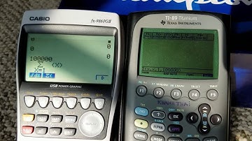 SPEED COMPARISON: TI-89 Titanium Vs. CASIO FX-9860GII Calculators