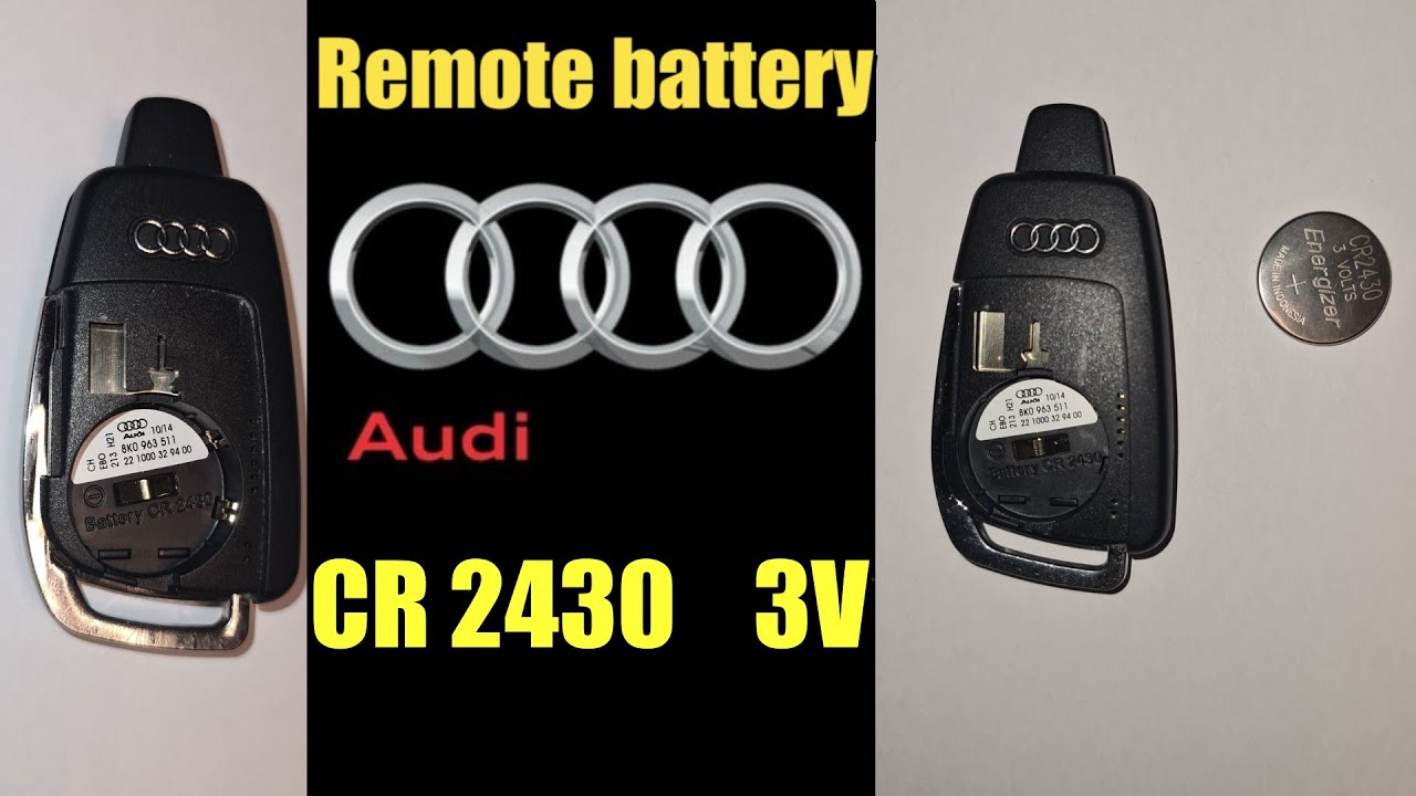 How to replace the battery for parking heater remote control. Audi