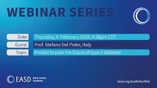 10th ECA Webinar: Predict to plan the future of type 2 diabetes