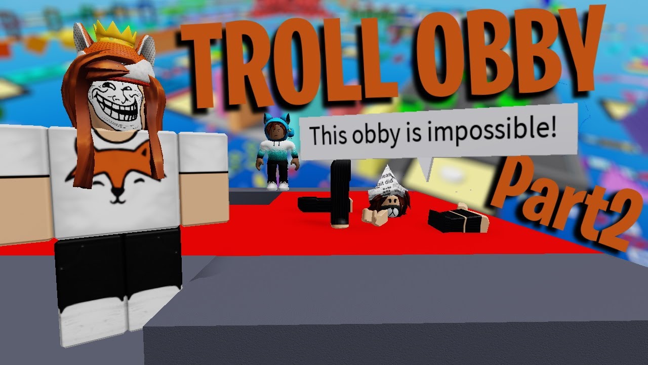 how to complete the troll obby roblox 2020 youtube