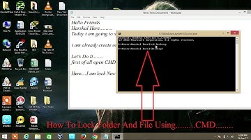 How to lock folder and file using cmd in windows 7, 8, and 8.1
