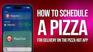 How To Schedule A Pizza Delivery On The Pizza Hut App: Easy Guide! screenshot 1