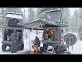 Winter Overlanding Near Mammoth Mountain Tacoma Snow Camp 