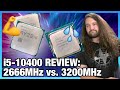 Do Not Buy: Intel i5-10400 CPU Review & Benchmarks vs. 3300X, 3600, 10600K (ft. 2666 & 3200 RAM)