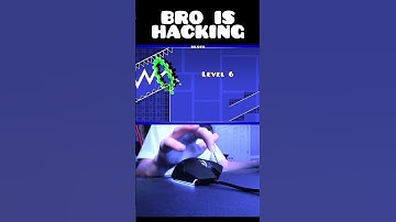 Is Bro Hacking In Geometry Dash #shorts
