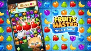 fruits master fruits match 3 puzzle  gamePLAY #fruitsmastergame #game