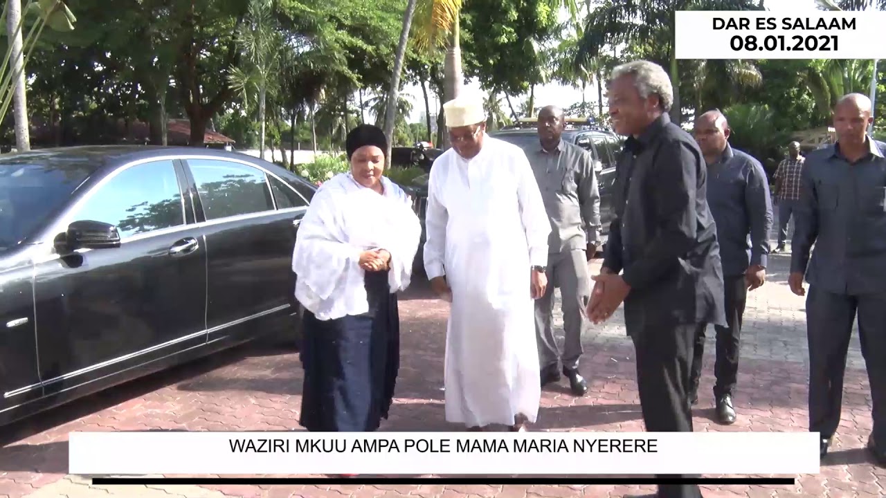 WAZIRI MKUU amtembelea Mama MARIA NYERERE kumpa pole na FAMILIA YAKE