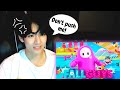 ENG SUBS Taehyung Tries To Survive Against ARMY In Fall Guys Part 1 Of Weverse Live 