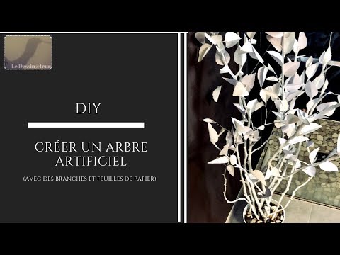 DIY : CREER UN ARBRE ARTIFICIEL GRACE A DES BRANCHES ET DU PAPIER