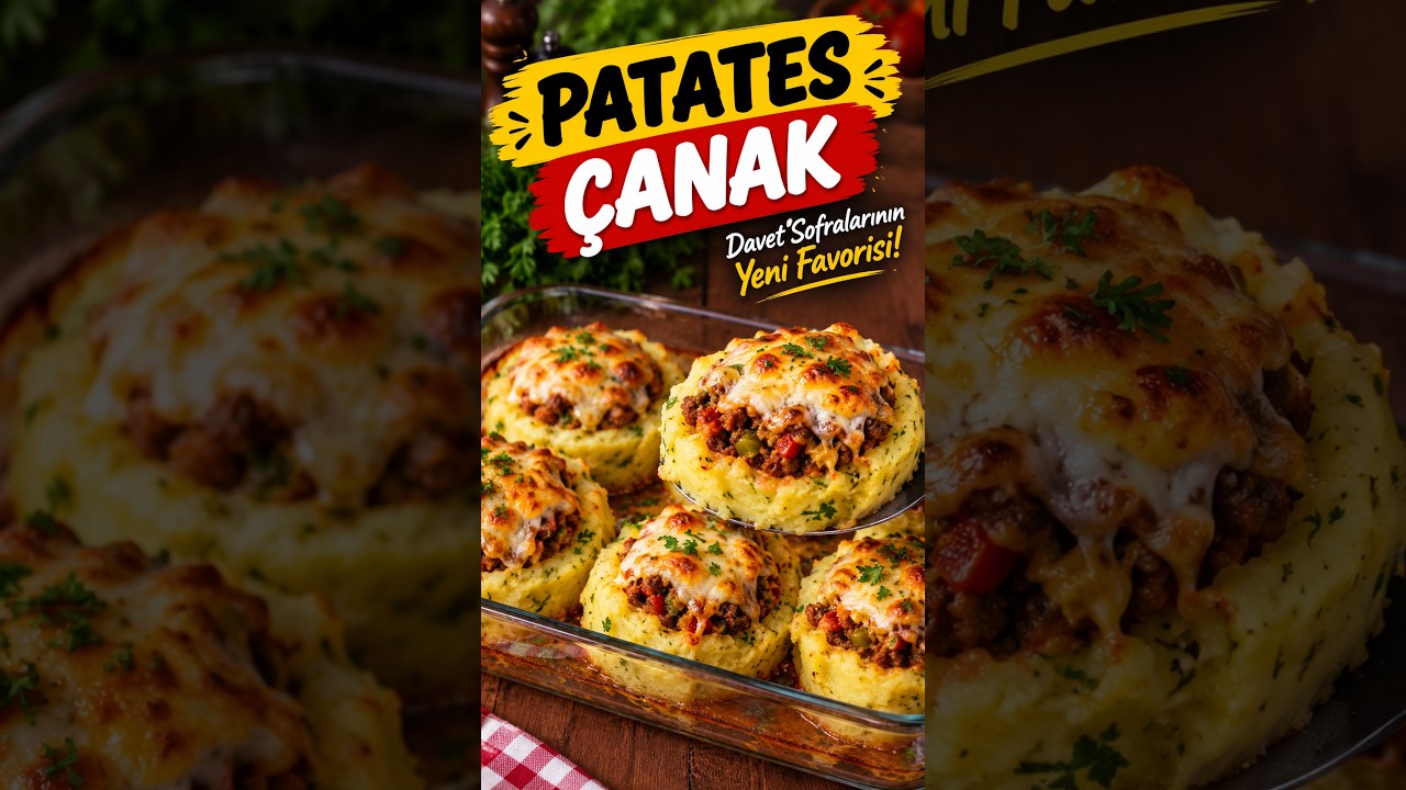 🥔 Kaşarlı Patates Çanak Tarifi 😍 Davet Sofralarına Çok Yakışan Nefis Ana Yemek!