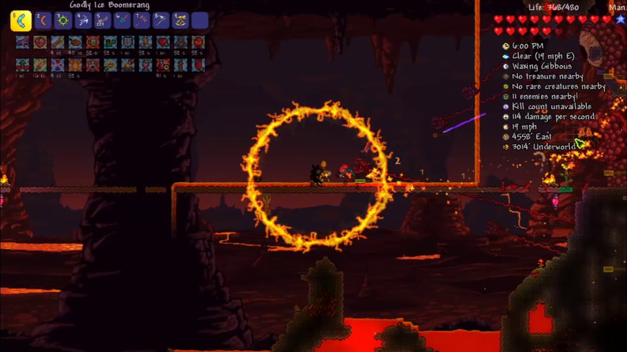 Terraria Expert Wall of Flesh Boomerang Only YouTube