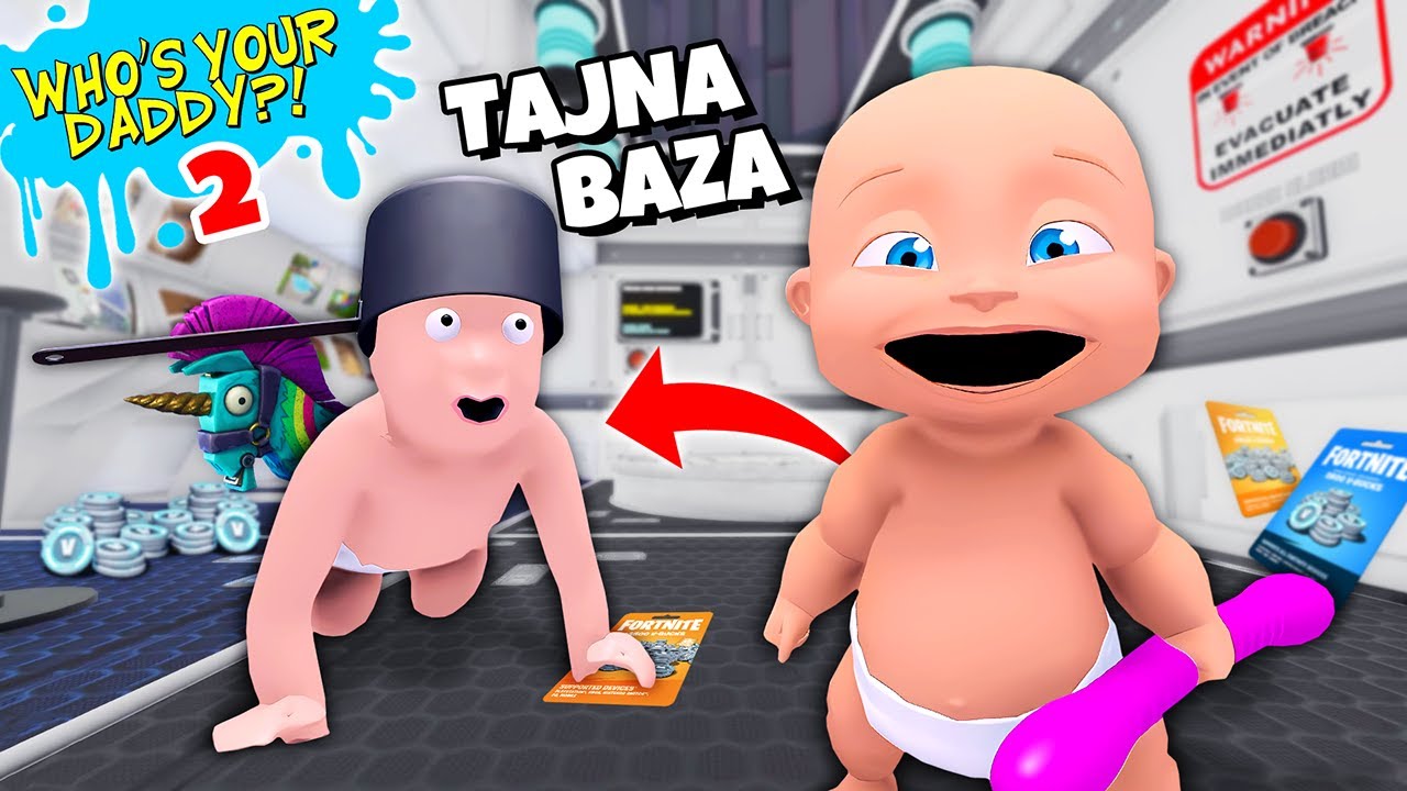 DZIECIAKI BUDUJĄ TAJNĄ BAZĘ FORTNITE POD ZIEMIĄ! | Who's Your Daddy 2