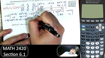 Differential Equations - Section 6.1