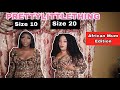 SIZE 10 VS SIZE 20 TRY ON SAME PRETTYLITTLETHING OUTFITS FT MY AFRICAN MUM 🤣🤣