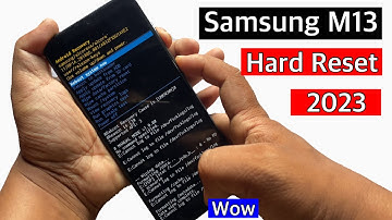 Hard Reset Samsung M13 without Pc/Samsung m13 factory reset |Samsung m13 unlock pin,pattern,password