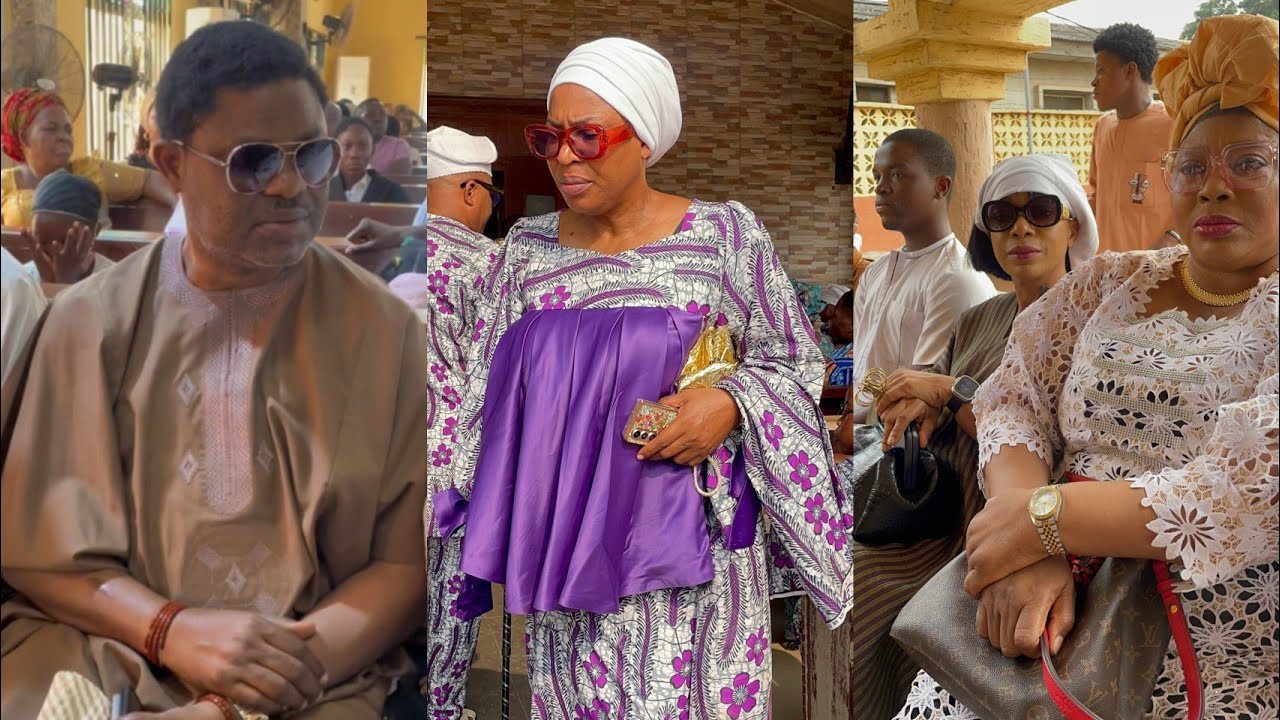 CELEBRITIES TROUP OUT FOR FAITHIA BALOGUN FAMILY CHURCH THANKSGIVING SERVICE FOR LATE MUM BURIAL 