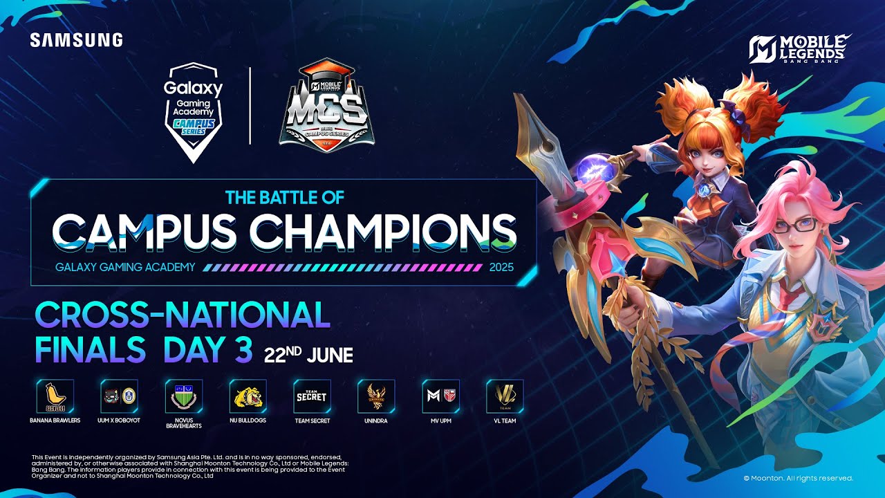 🔴 MLBB | Galaxy Gaming Academy Campus Series | Cross National Finals Day 3 | English