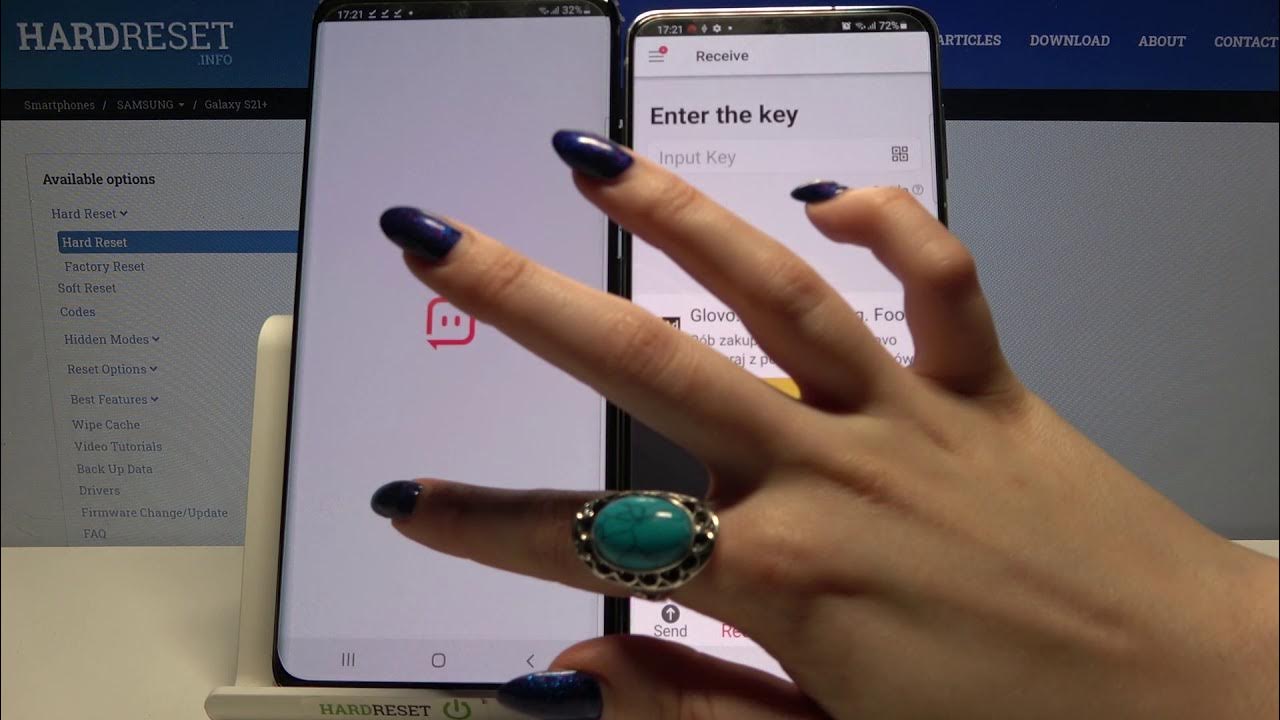 How to Move Android Storage to SAMSUNG Galaxy S21+ Use Send Anywhere