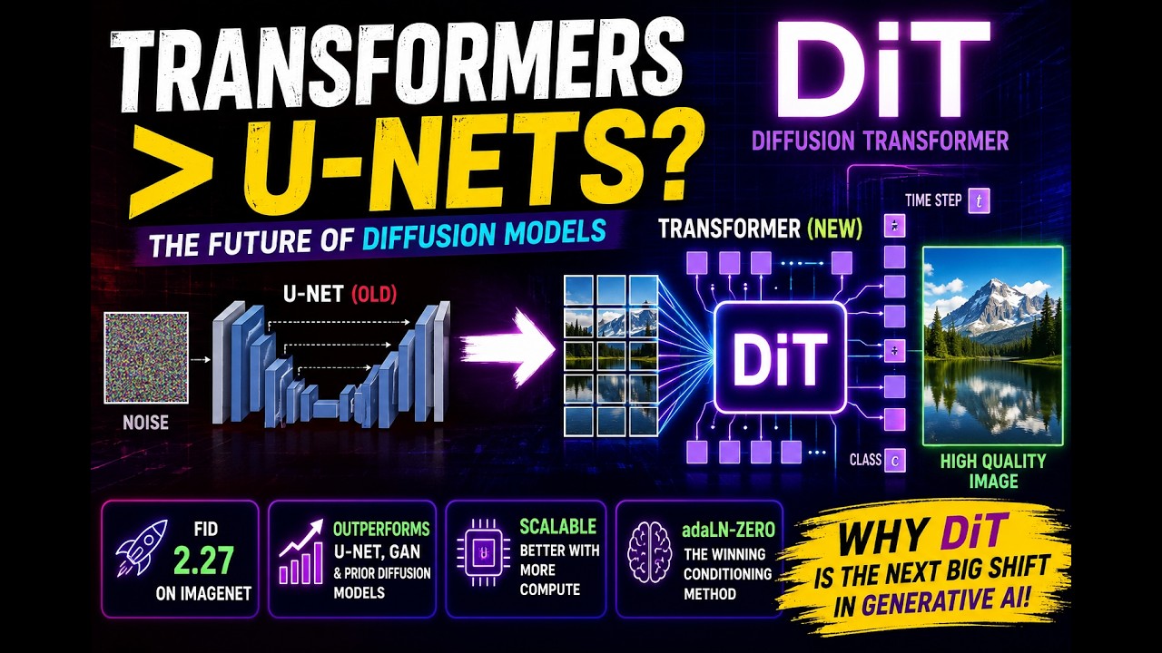 Diffusion Transformers (DiT) Explained: Replacing U-Nets with ...