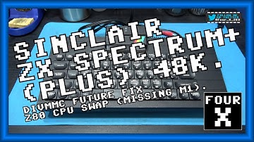 Sinclair ZX Spectrum+ (Plus) 48K - divMMC Future Fix - Z80 CPU Swap (Missing M1).