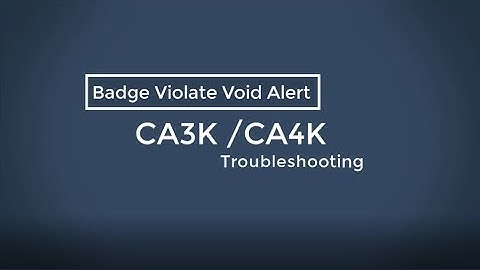 CA4K Badge Violate Void Alert