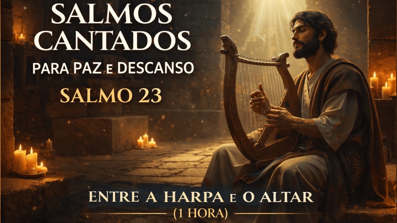 Salmos Cantados para Paz e Descanso – Salmo 23 | Entre a Harpa e o Altar (1 Hora)