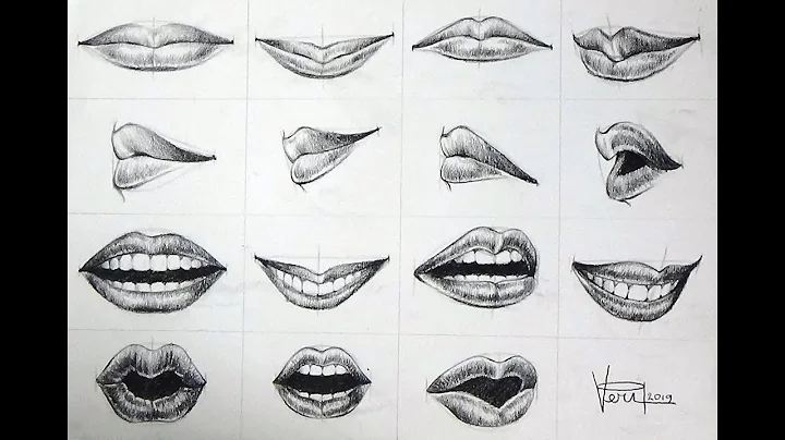 ✨ Secret How to Draw Lips Expression Drawing for Beginners ✨#viralvideo #videoviral #pencildrawing 