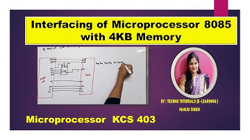 U1 L31  | Interfacing of 8085 Microprocessor with 4KB memory | Memory interfacing with 8085 MP