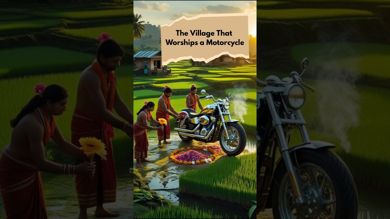 The village that worships a motorcycle 😮 