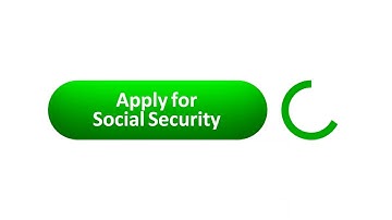 Apply for Social Security Button Mouse Clicking Animation on white background